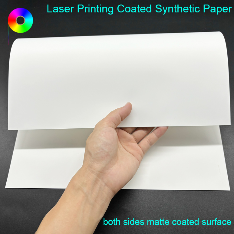 250micron 10mil SRA3 Size Both Sides Matte Laser Printing Coated Synthetic Paper