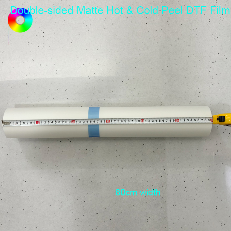 Premium Quality 60cm*100m Hot&Cold Peel Both Sides Matte DTF Film