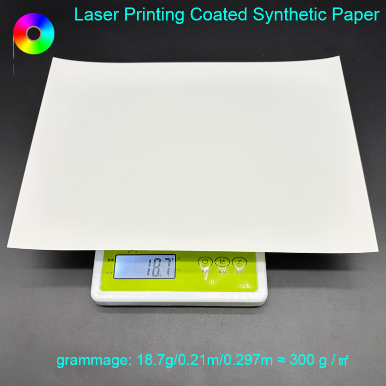 300GSM 300micron Matte Finish Laser Printing Synthetic Paper For Menu Printing