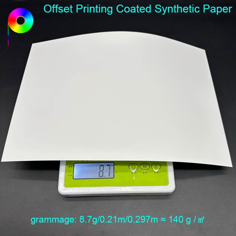 200micron 140GSM A4 Size Double Sides Matte Offset Printing Coated Synthetic Paper