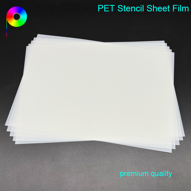 PET stencil film premium quality 10mil Custom Size Translucent White Color Blank PET Stencil Sheet Film