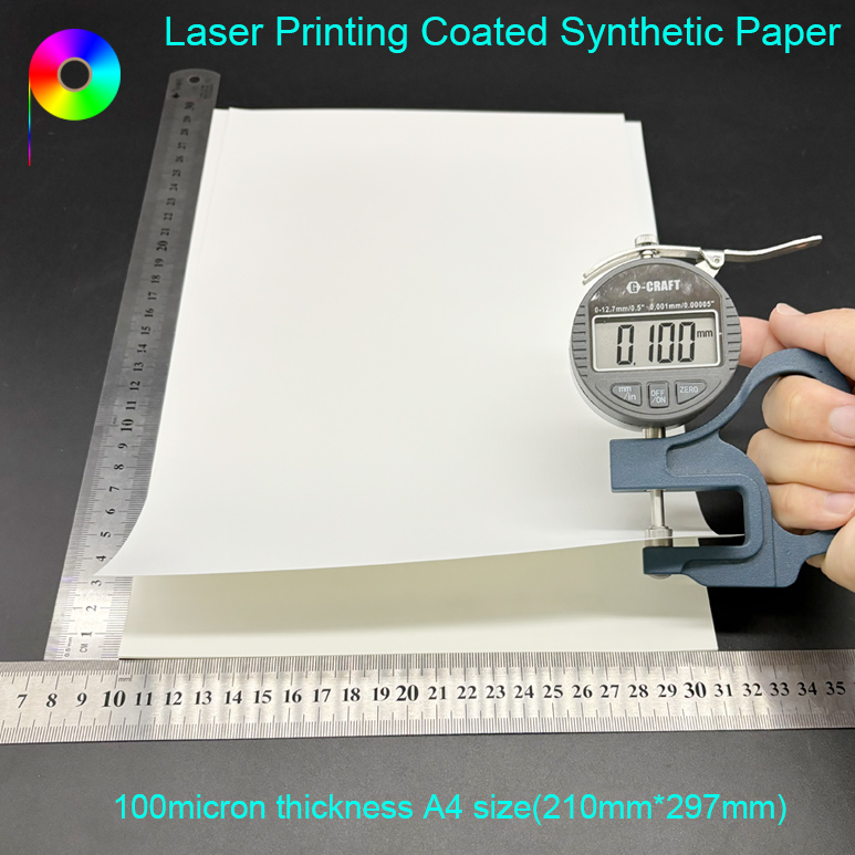 100micron thickness A4 size laser printing synthetic paper 100micron A4 Size Double-sided Matte Coated Synthetic Paper for Laser Printer