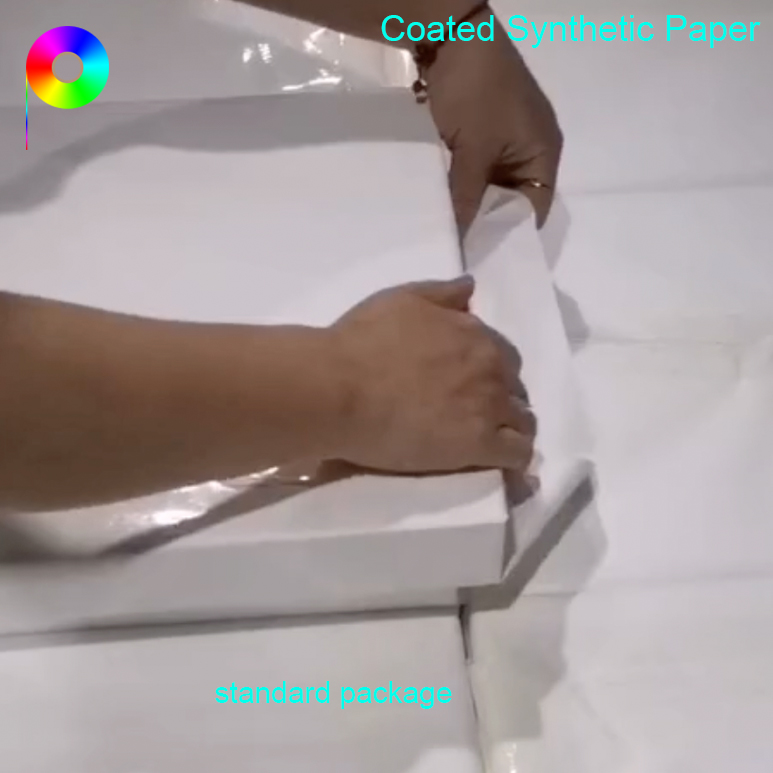synthetic paper standard package 10mil A4 Size Both Sides Matt White Finish Synthetic Paper for Offset Printing