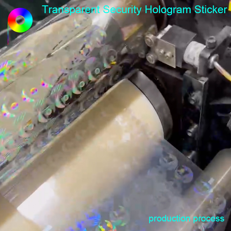 hologram sticker production process Transparent Appearance Customized Hologram Effect Holographic Sticker with Various Shapes or Size