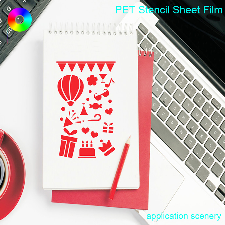 PET stencil film application scenery 10mil Custom Size Translucent White Color Blank PET Stencil Sheet Film