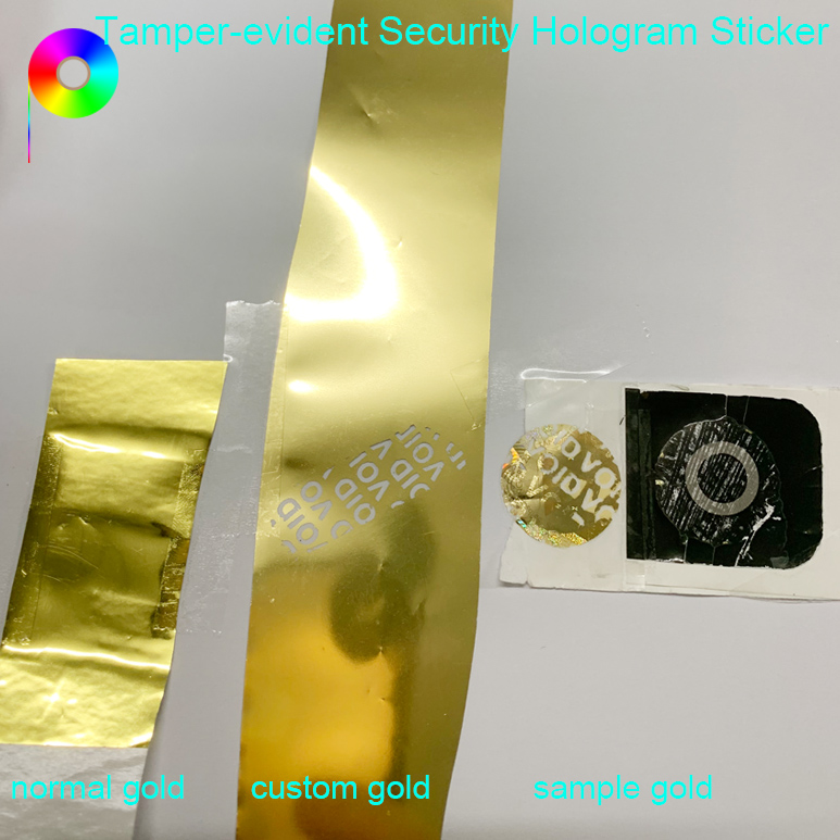 custom color tamper-evident hologram sticker Custom Hologram Custom Color Generic Tamper-Evidence Hologram Sticker