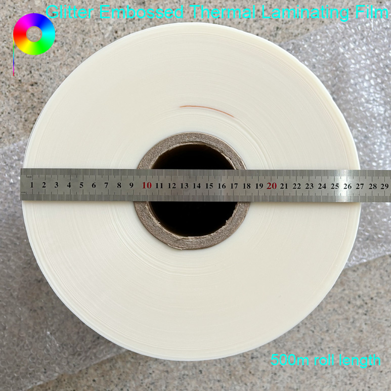 320mm*500m Sparkling Effect Glitter Thermal Laminating Film For Luxury Package