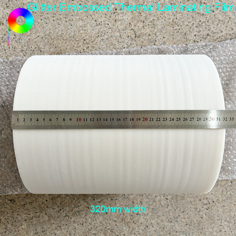 320mm*500m Sparkling Effect Glitter Thermal Laminating Film For Luxury Package