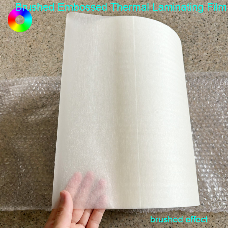 320mm*500m Both Sides Corona Treatment Brushed Thermal Laminating Film Roll