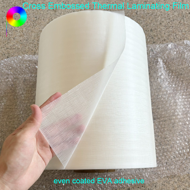 320mm*500m 3" Paper Core CPP Cross Pattern Embossed Thermal Laminating Film