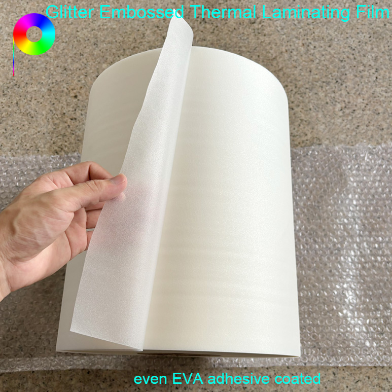 320mm*500m Sparkling Effect Glitter Thermal Laminating Film For Luxury Package