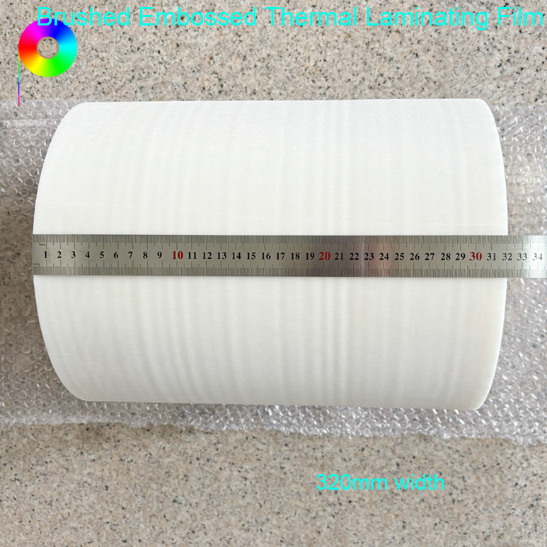 320mm*500m Both Sides Corona Treatment Brushed Thermal Laminating Film Roll