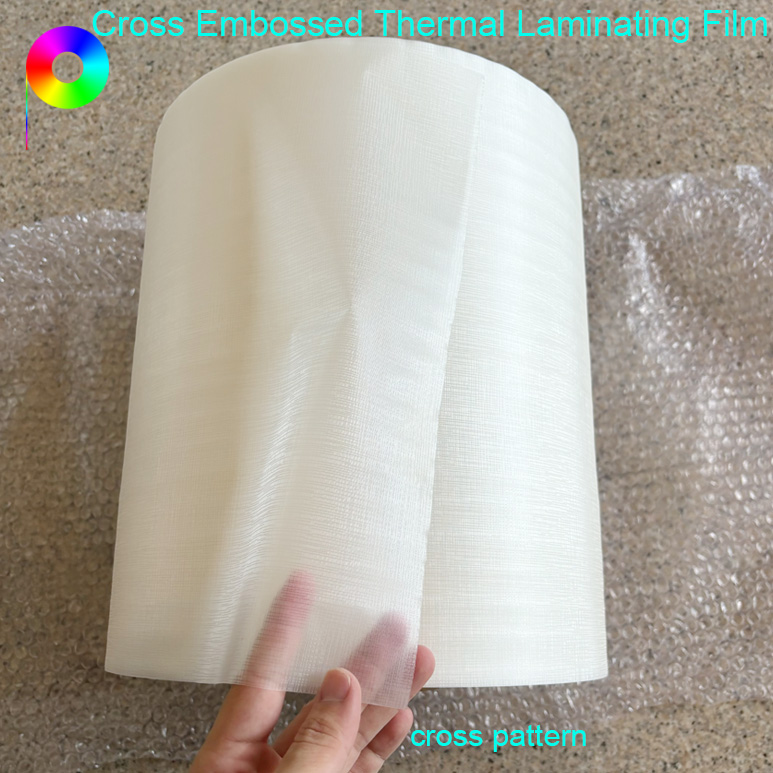 320mm*500m 3" Paper Core CPP Cross Pattern Embossed Thermal Laminating Film