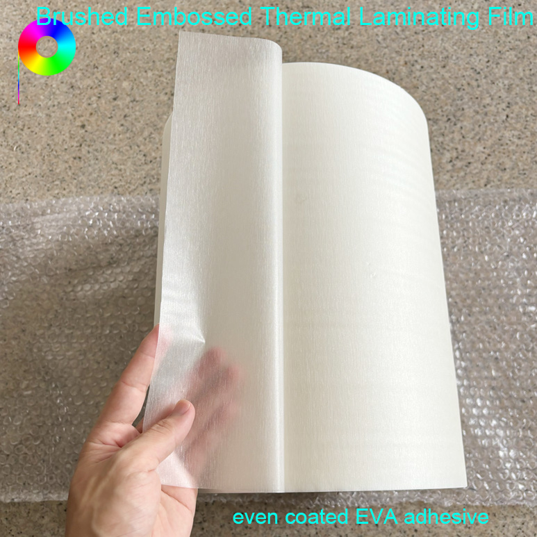 320mm*500m Both Sides Corona Treatment Brushed Thermal Laminating Film Roll