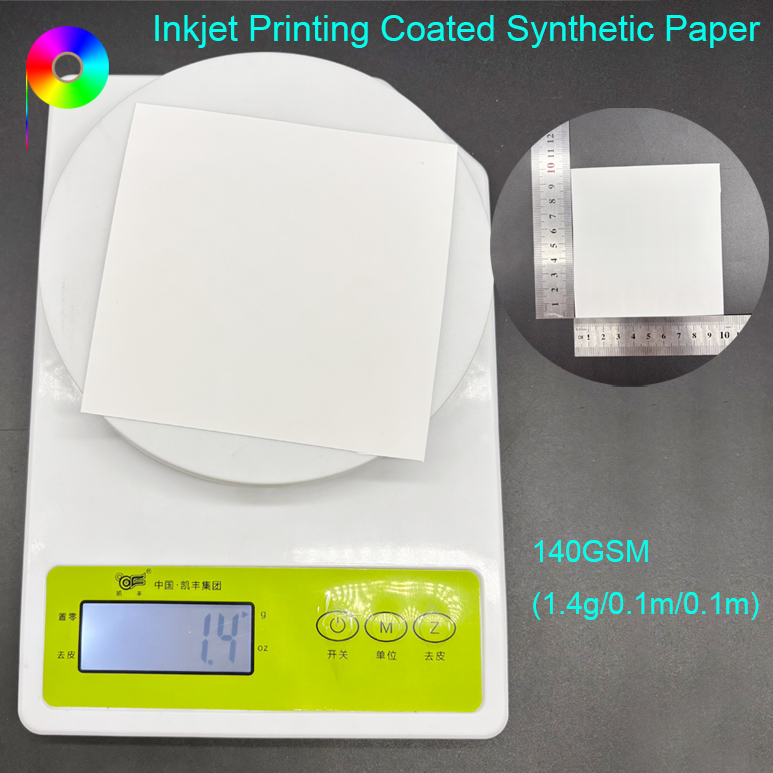 210micron 140GSM Both Sides Matte Coated PP Synthetic Paper Roll for Inkjet Printing