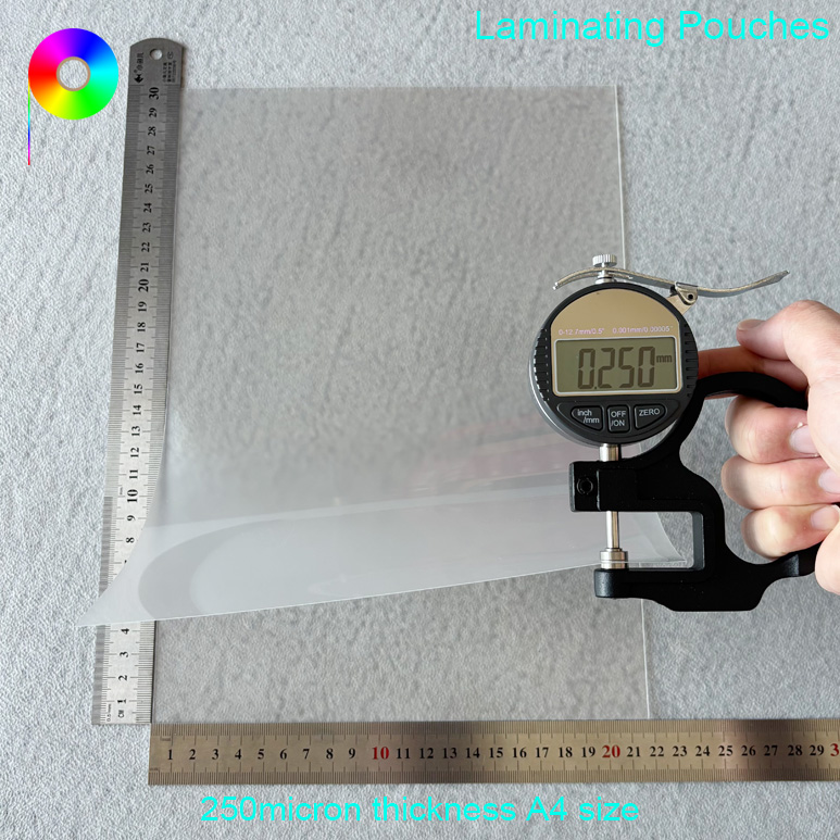 Sharp/Right-Angled/Square Corner 250micron A4 Size Glossy Laminating Pouches