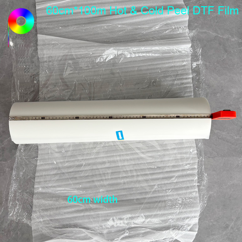 Premium Quality 60cm*100m Hot&Cold Peel Both Sides Matte DTF Film