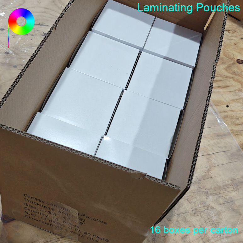 5mil 2-3/4"X4-1/2" Long Side Sealed Glossy Laminating Pouches For Prayer Cards