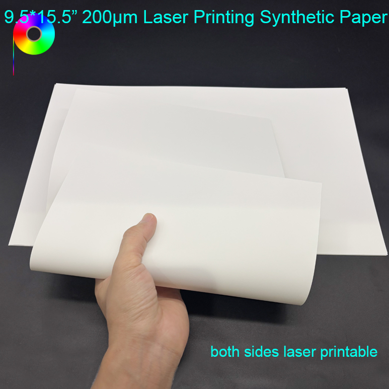 8mil 9.5"*15.5" Laser Printing Synthetic Paper For Poster/Signage/Large Prints
