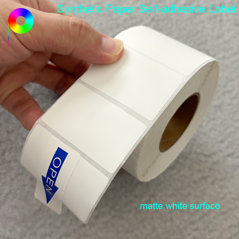 Removable Glue Thermal Printing Self-Adhesive Synthetic Paper Label
