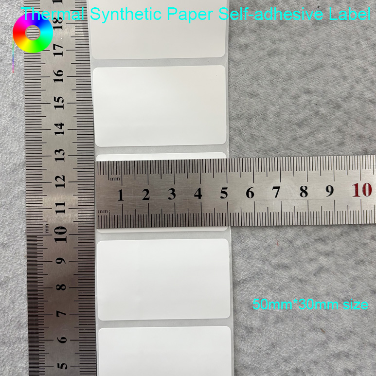 Frozen Glue Direct Thermal Printing Die-Cut Blank Synthetic Paper Label