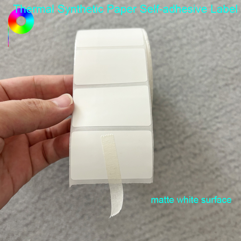 Frozen Glue Direct Thermal Printing Die-Cut Blank Synthetic Paper Label